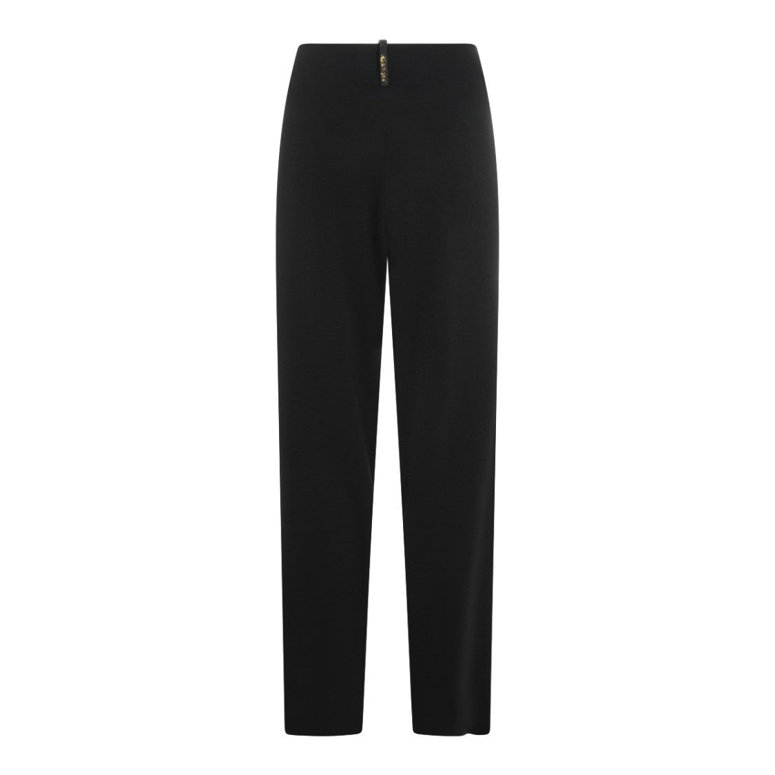 Fabiana Filippi Straight-Leg Navy Trousers With Elastic Waistband And Tailored Fit