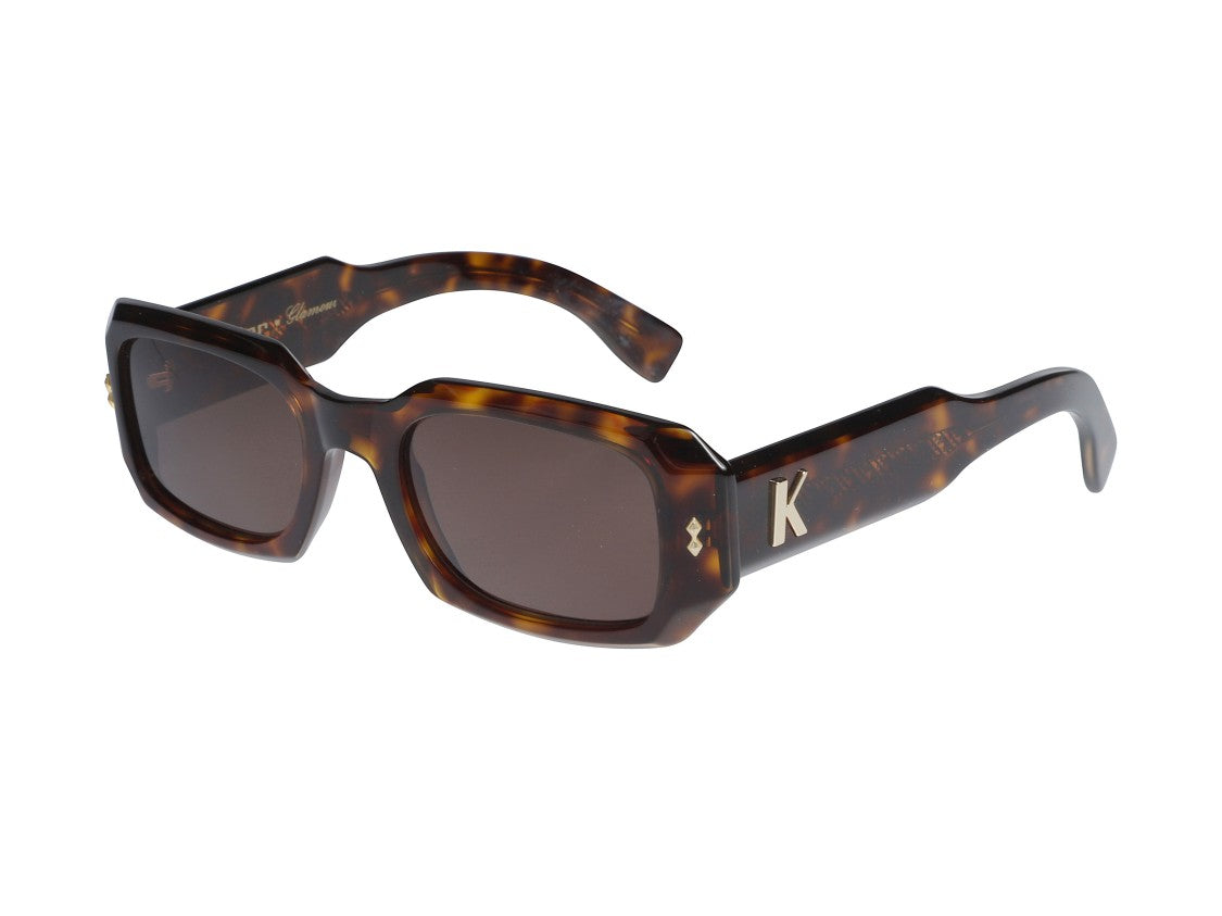 Kador Gold Klarissa Glamour Tortoiseshell Oversized Square Sunglasses