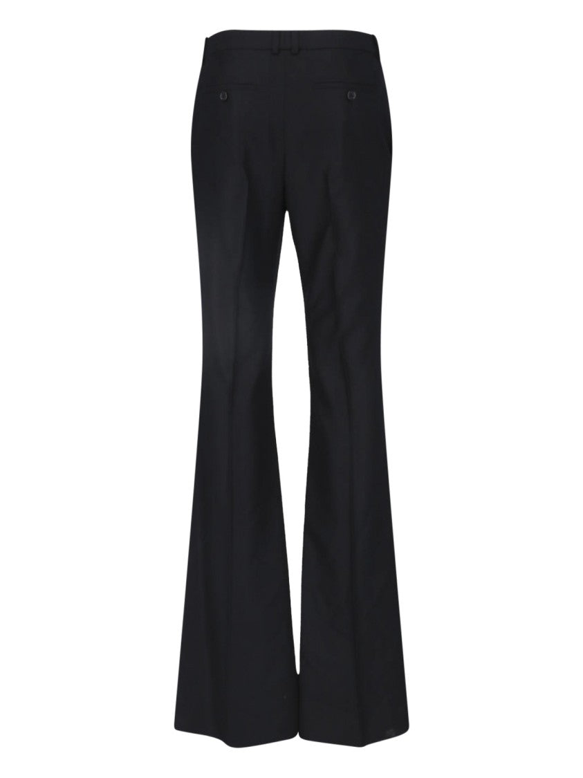 Saint Laurent Black Cashmere Flared Pants