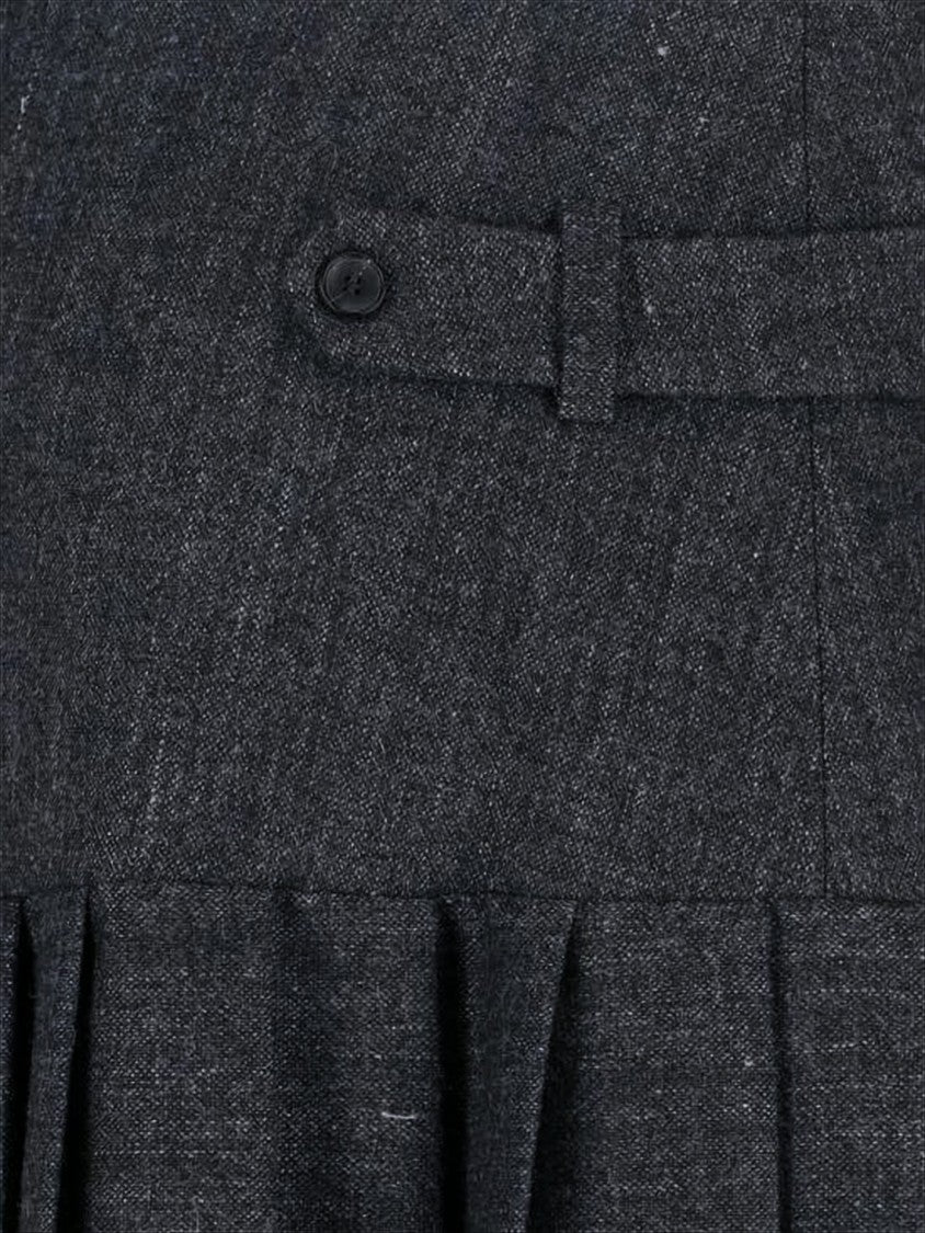 Paloma Wool Structured Midi Skirt With Pleated Design