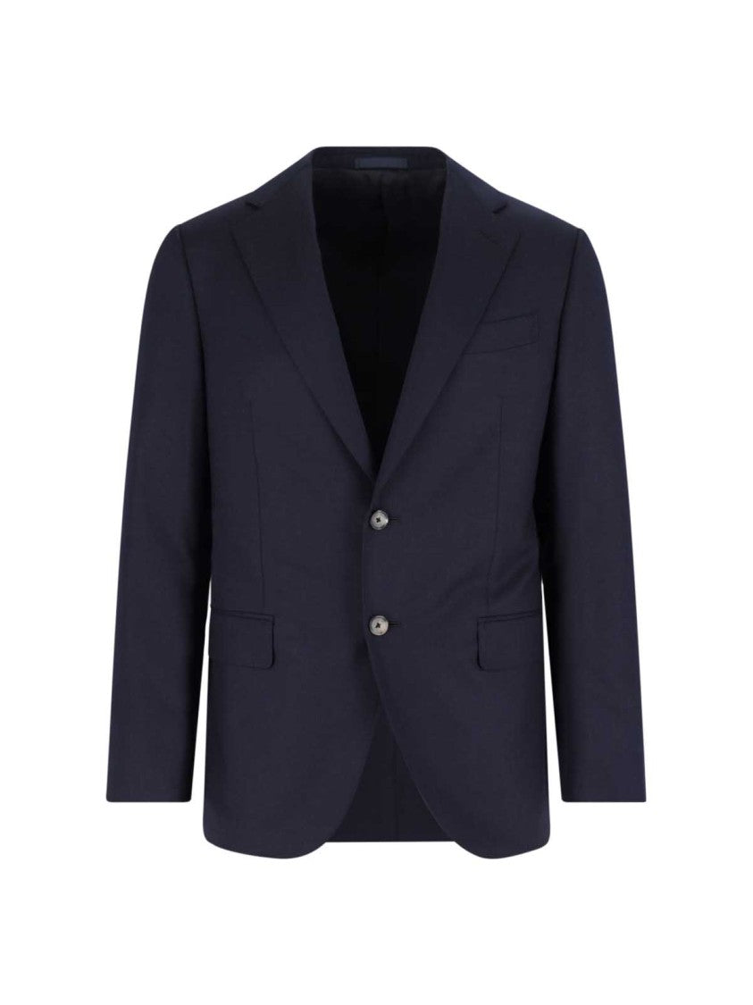 Caruso Tailored Black Suit With Classic Blazer