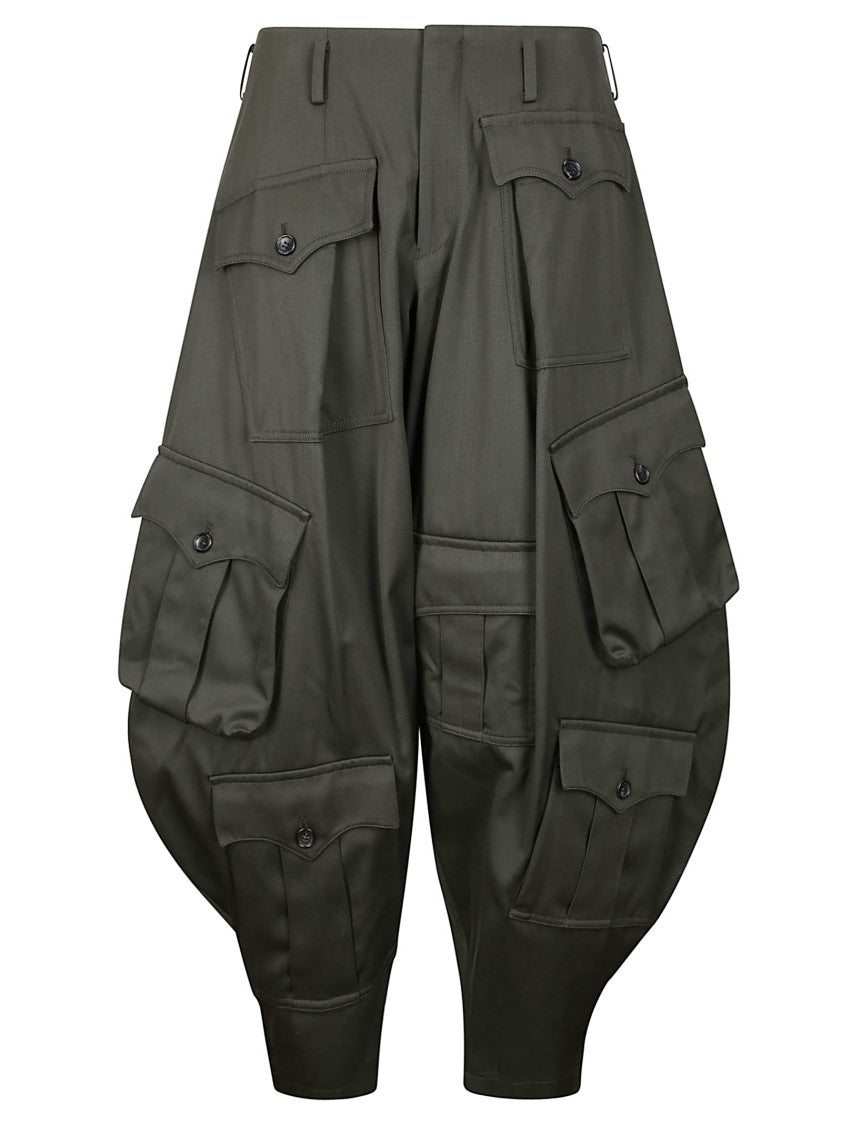 Comme Des Garçons Balloon Leg Oversized Cargo Pants Without Belt