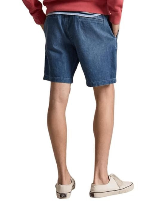 Polo Ralph Lauren Medium Blue Denim Shorts With Relaxed Fit