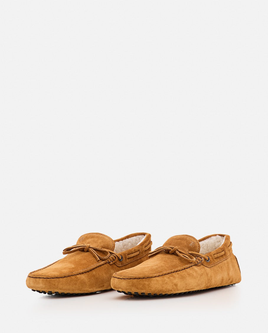 Tod's Sheepskin Lace-Up Loafers