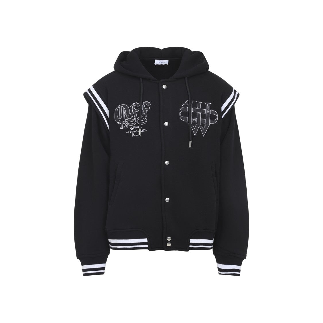 Off-White Contemporary Black Cotton Jacket