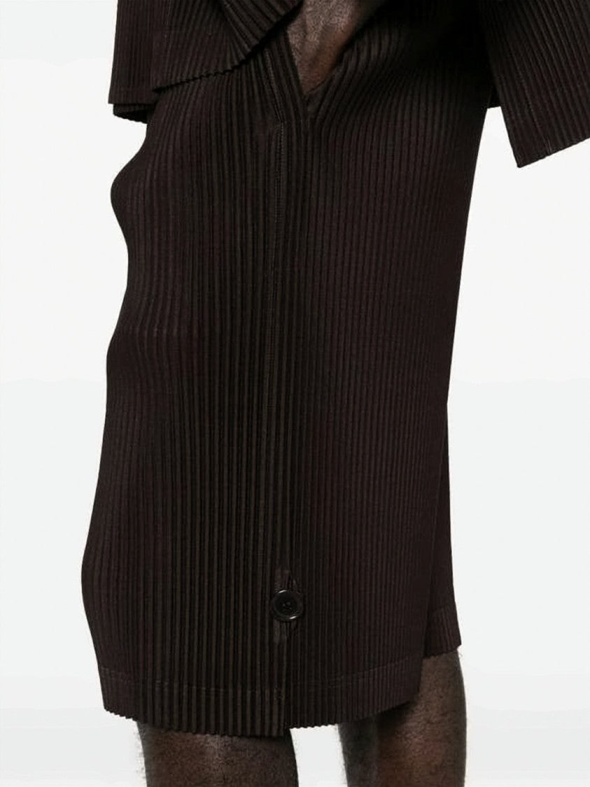 Homme Plissé Issey Miyake Pleated Relaxed-Fit Polyester Shorts
