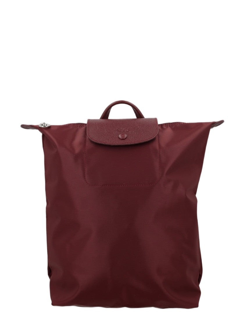 Longchamp Le Pliage Medium Burgundy Polyamide Backpack