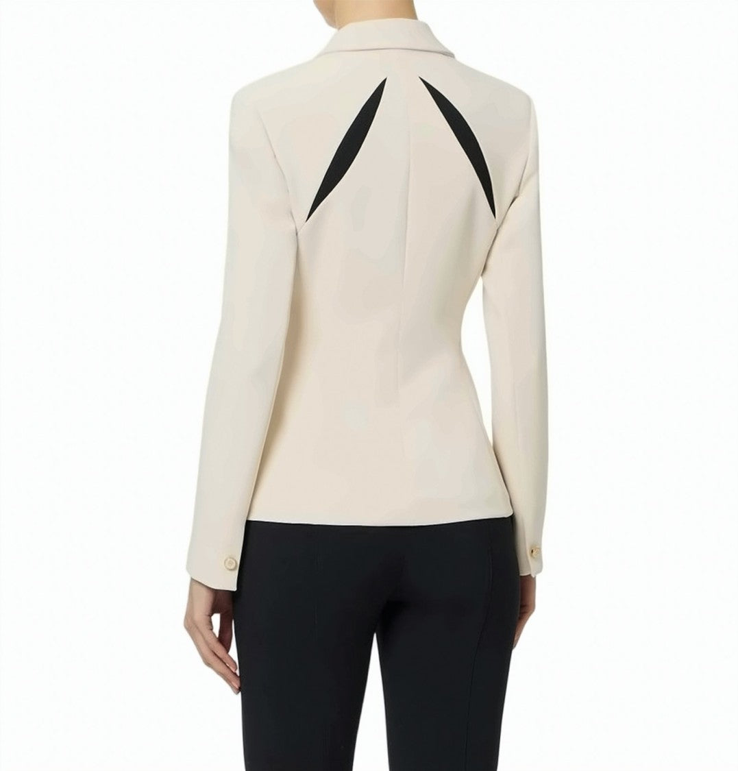 Elisabetta Franchi Lightweight Crepe Cut Out Jacket
