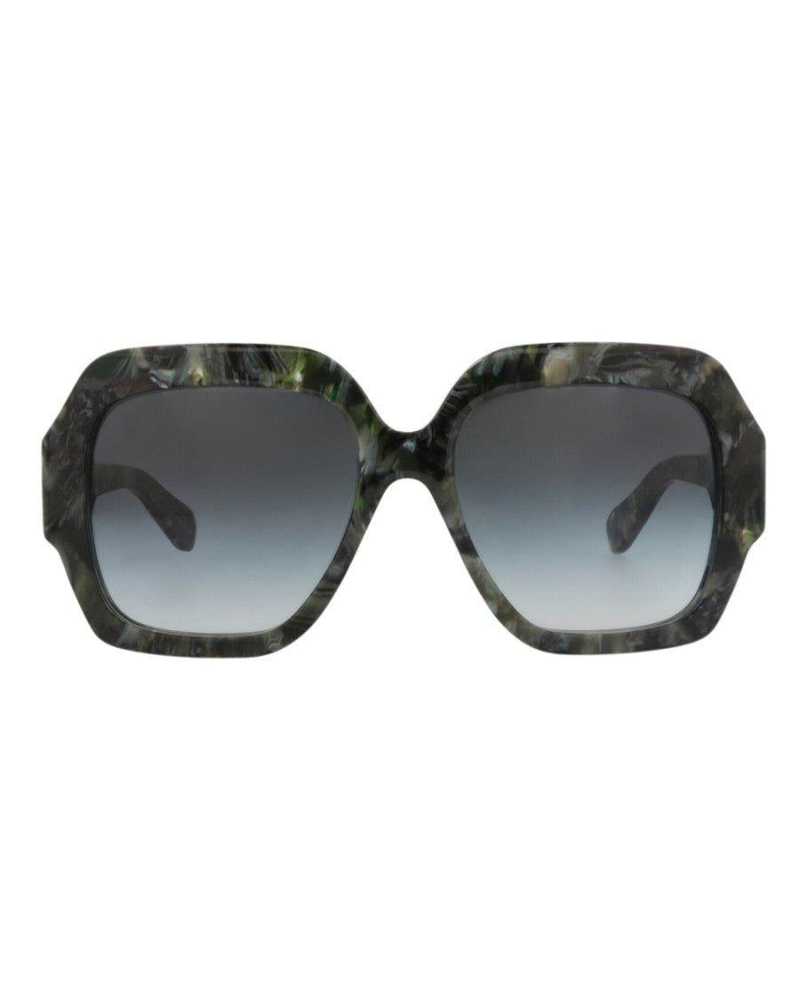 Chloé Square-Frame Recycled Acetate Sunglasses
