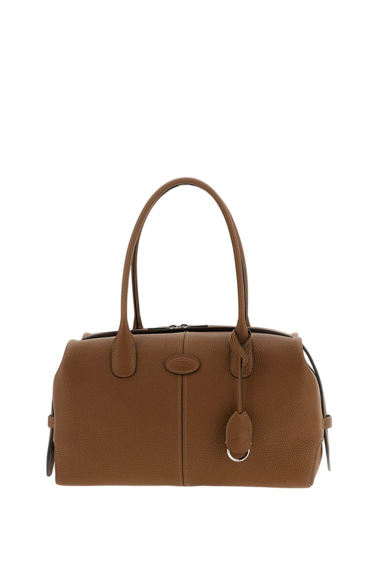 Tod's Large Leather Boston Calfskin Bag