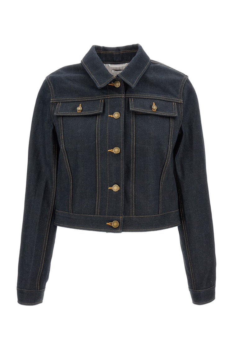 Thom Browne Cropped Denim Jacket