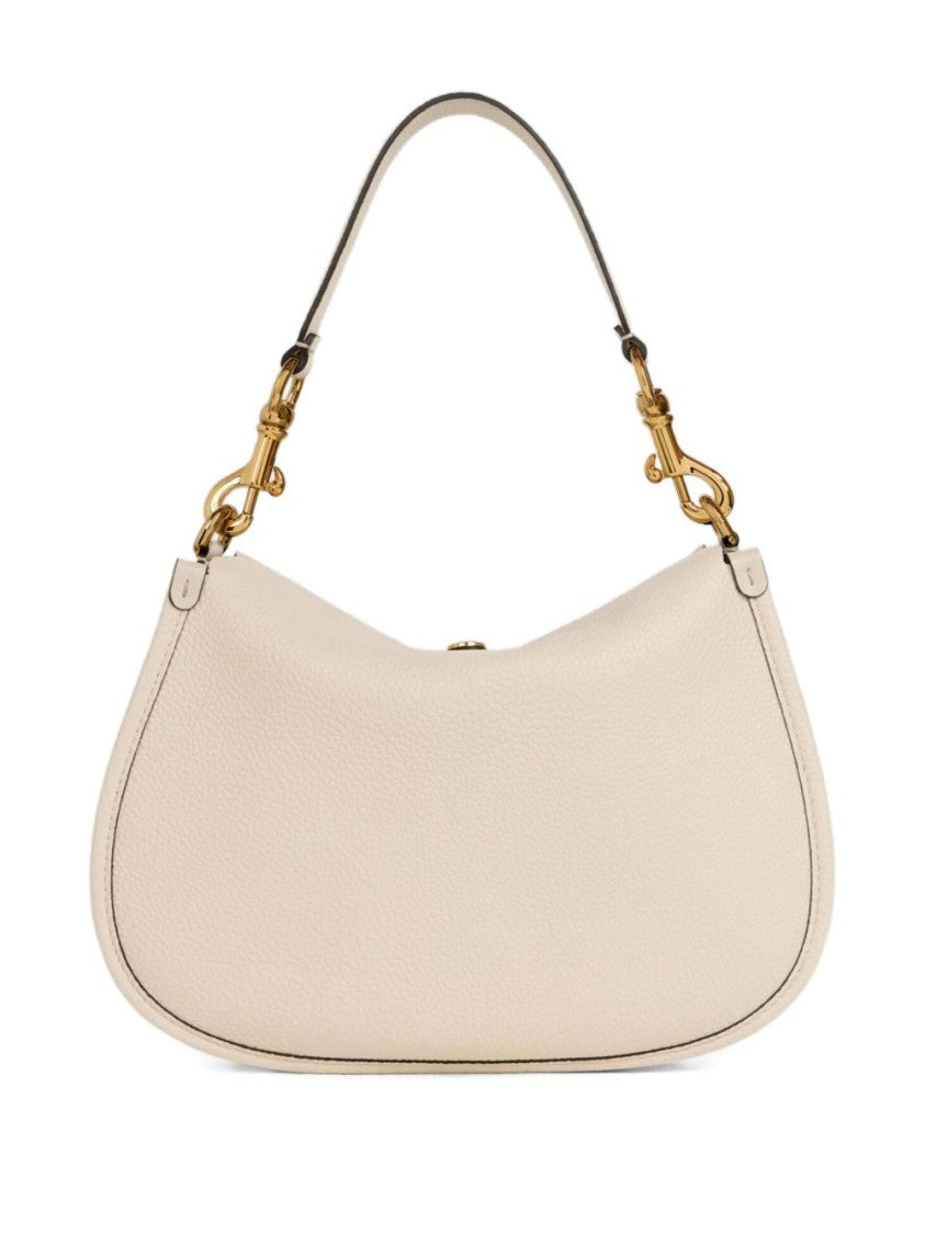 Etro Curved Ivory Calfskin Handbag