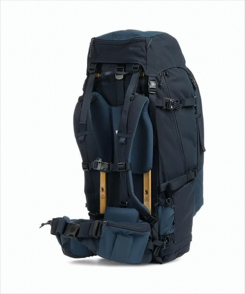 Fjallraven Kanken Structured Blue Backpack With Multiple Compartments