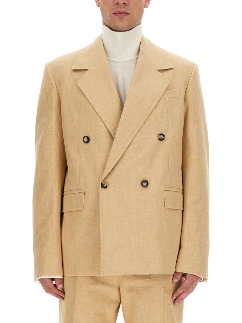 Bottega Veneta Double-Breasted Jacket With Notched Lapels And Tailored Fit