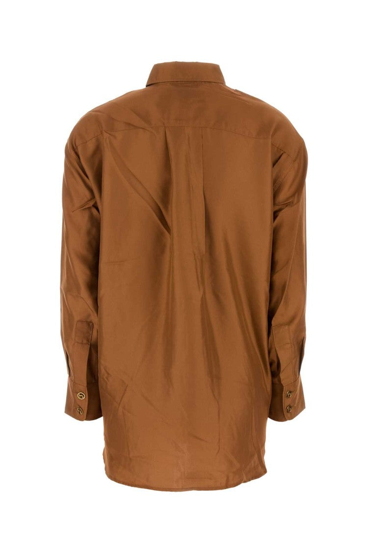 Zimmermann Copper Silk Illustration Shirt