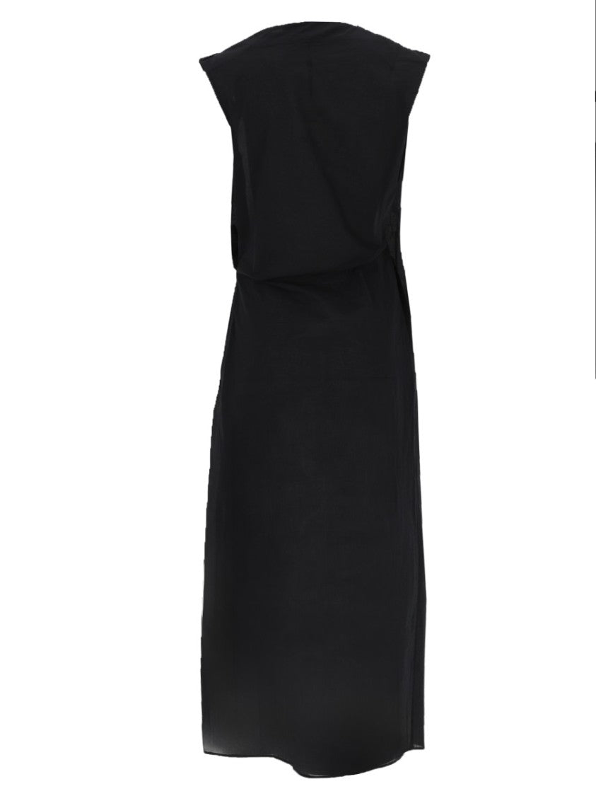 Jacquemus La Robe Drap Asymmetrical Midi Dress
