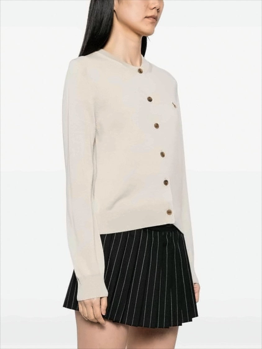 Maison Kitsuné Regular Fit Merino Wool Cardigan