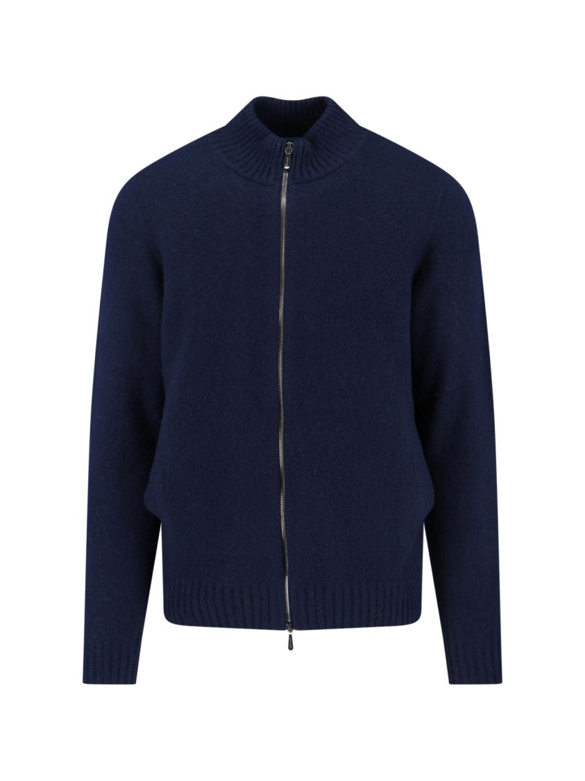 Drumohr Lambswool Sweater – Navy Blue