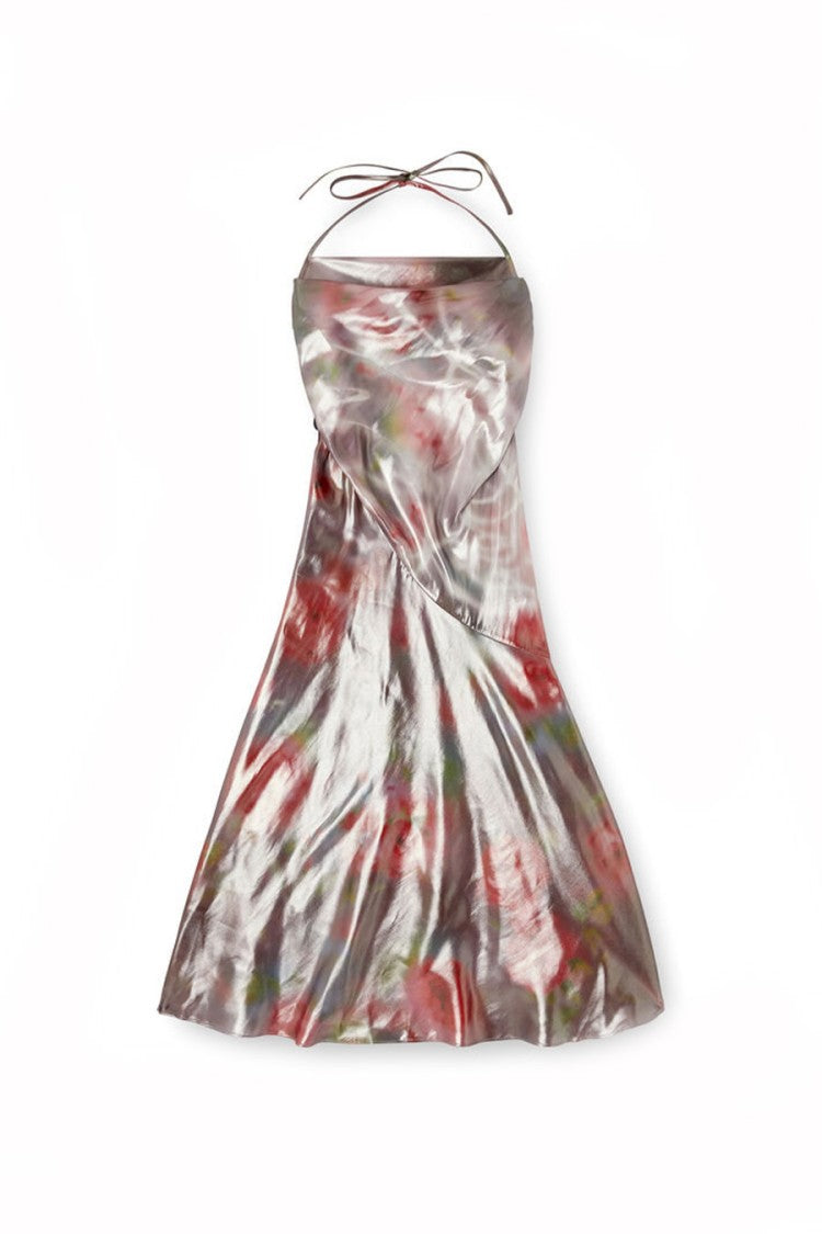 Diesel Multicolor Crepe Midi Dress