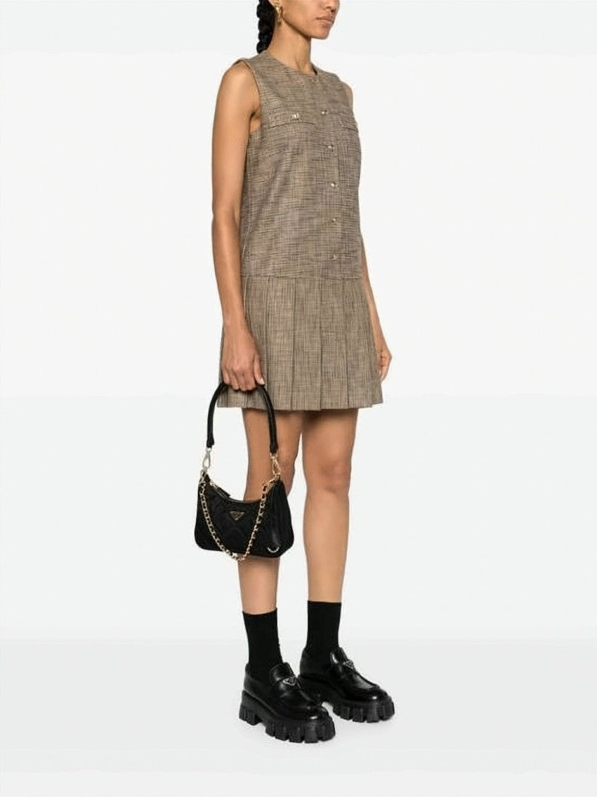 Prada Compact Quilted Nylon Shoulder Bag