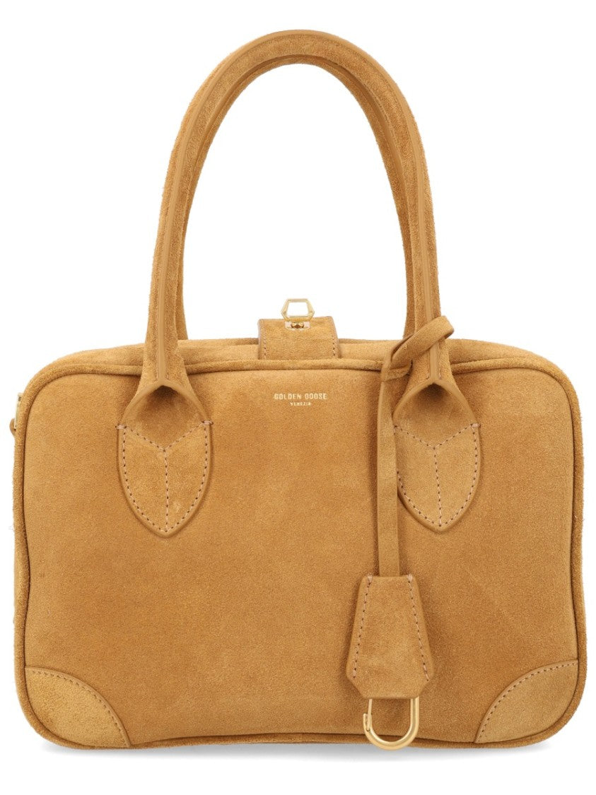 Golden Goose Life Suede Structured Handbag