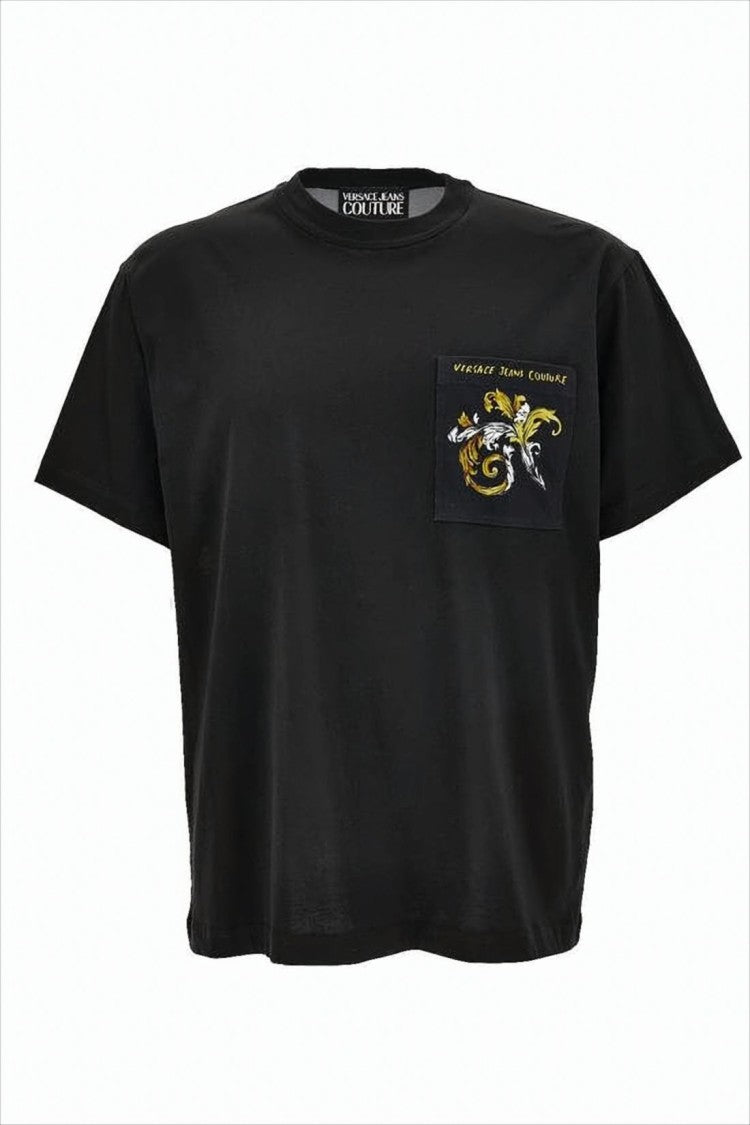 Versace Baroque-Print Short-Sleeve Versace T-Shirt