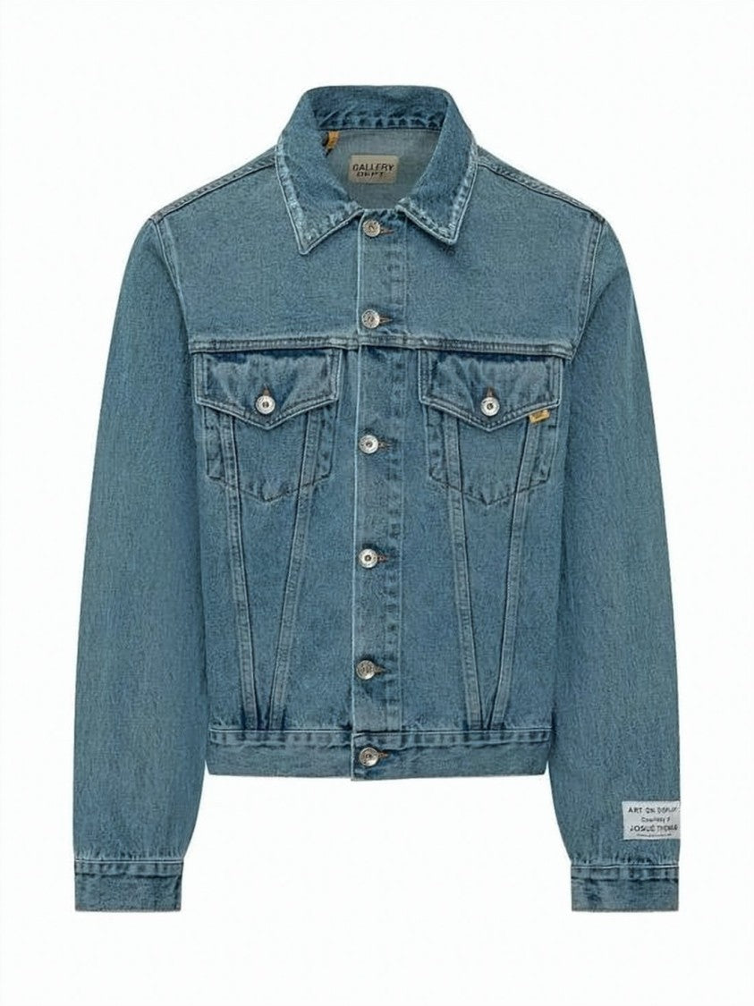 Gallery Dept. Washed Denim Jacket With Bold Back Embroidery