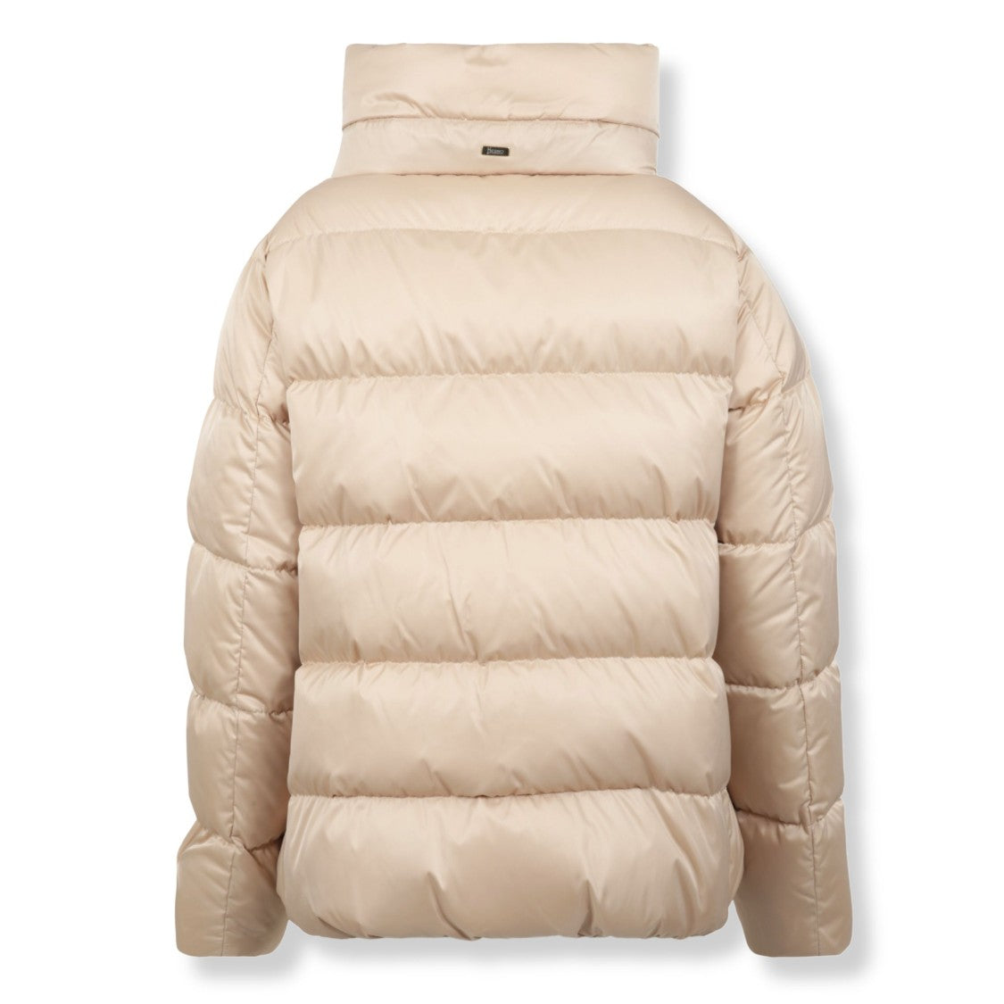 Herno Satin-Finish Cape-Style Puffer Jacket