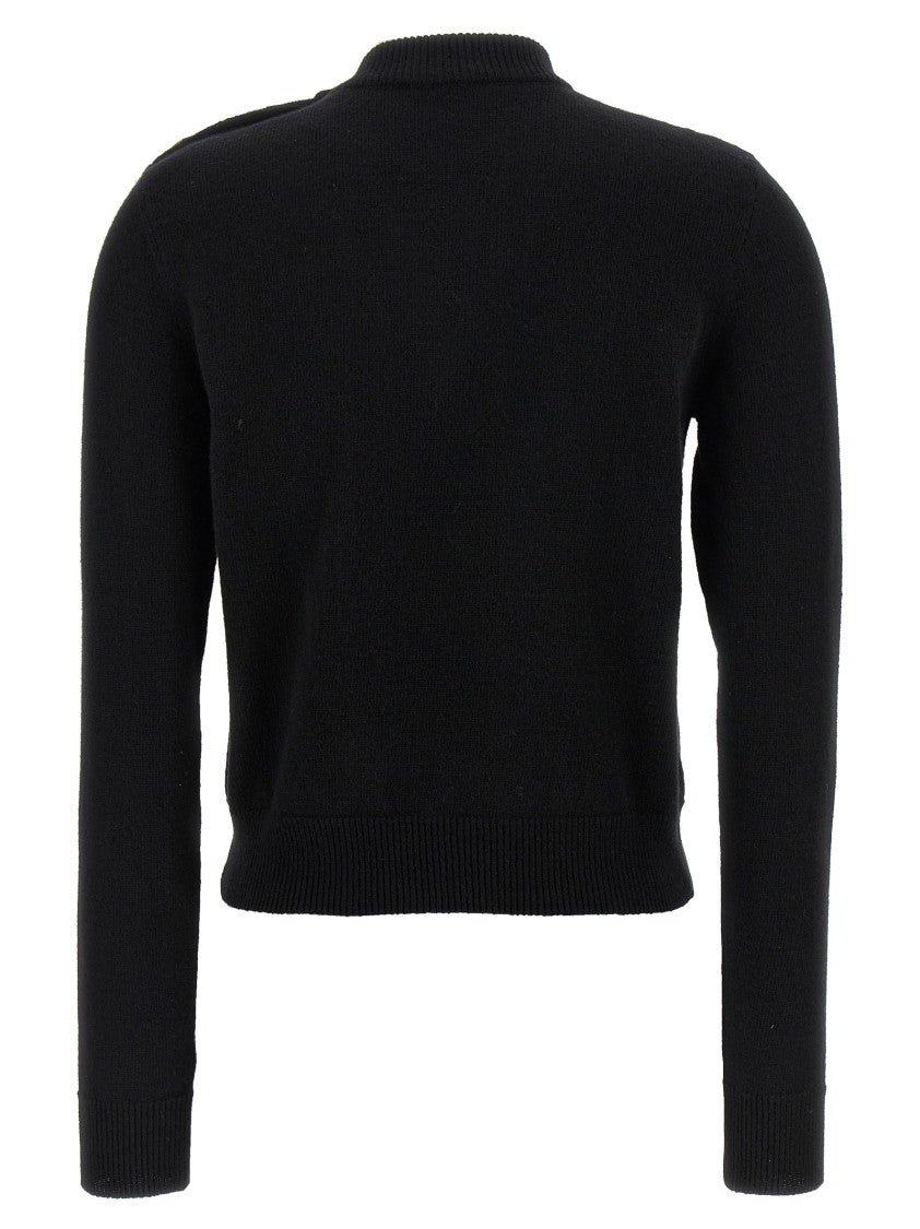 Balmain Eco-Cashmere Button Sweater