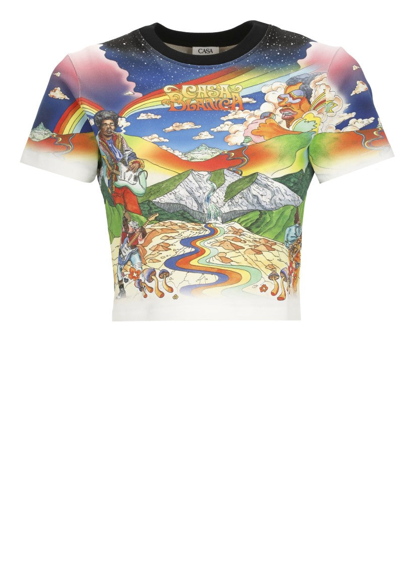 Casablanca Multicolor Cotton Tshirt