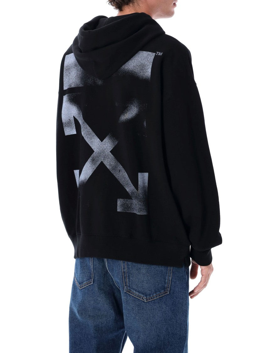 Off-White Stencil Arrow Cotton Skate Hoodie