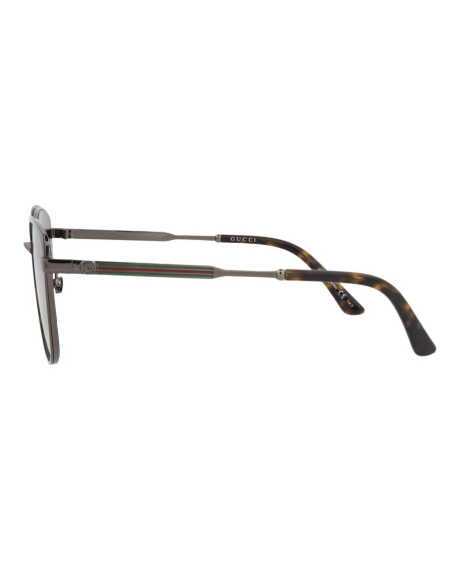 Gucci Cat Eye-Frame Metal Sunglasses
