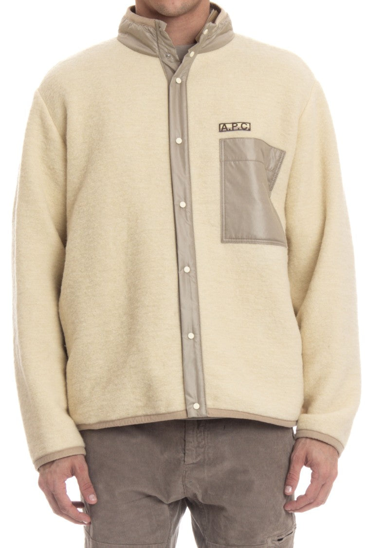 A.P.C. Virgin Wool Fleece Blouson Mod. Ewan