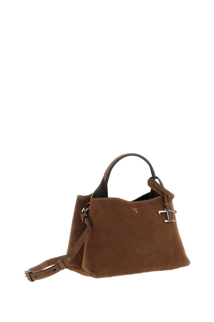 Tod's Brown Apa Sacca Micro Suede Shoulder Bag