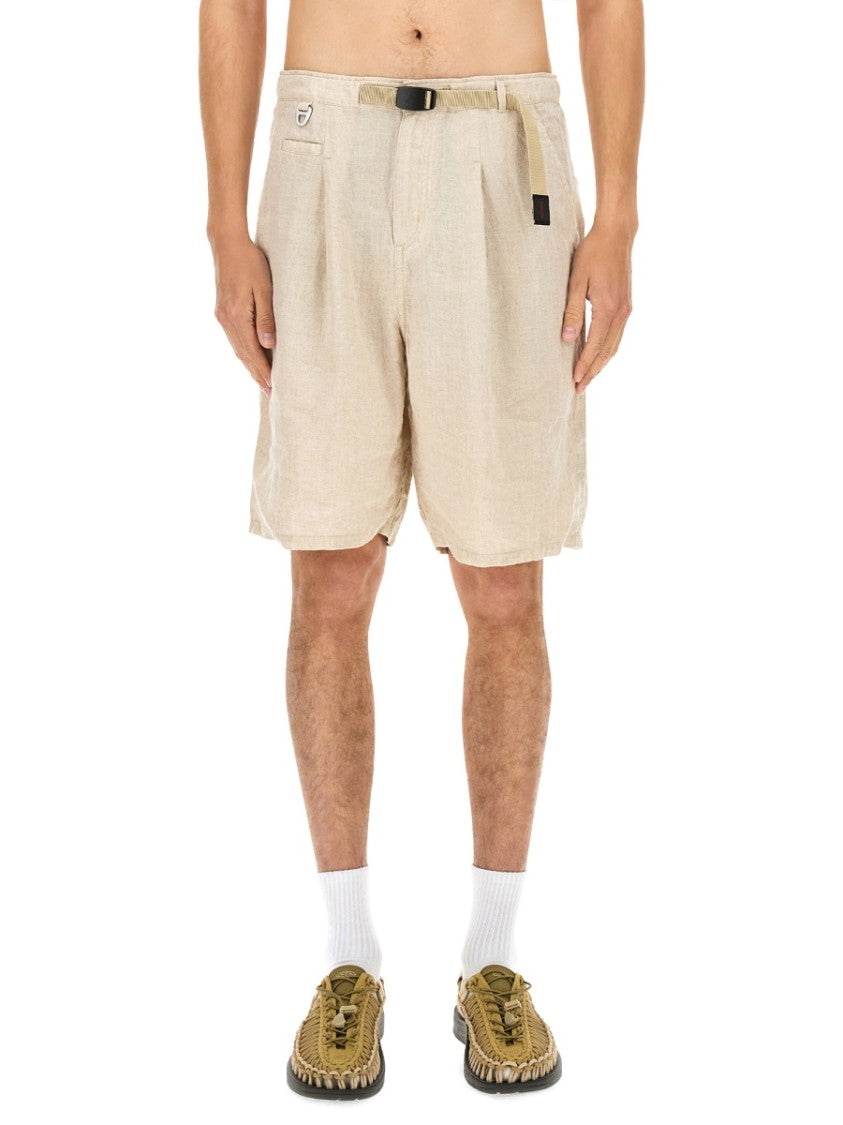Undercover Relaxed Fit Linen Shorts With Practical Pockets