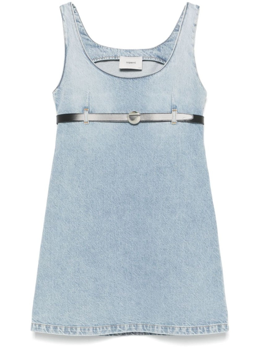 Coperni Light Blue Dress With Detachable Belt