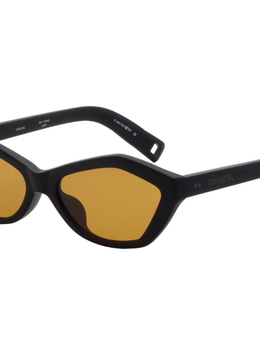 Jacquemus Cat-Eye Acetate Sunglasses With Bold Angular Design