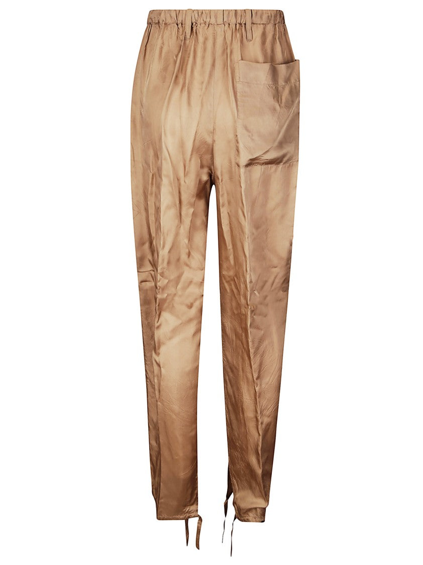 Dries Van Noten Soft-Fit Viscose Trousers With Elegant Drawstring