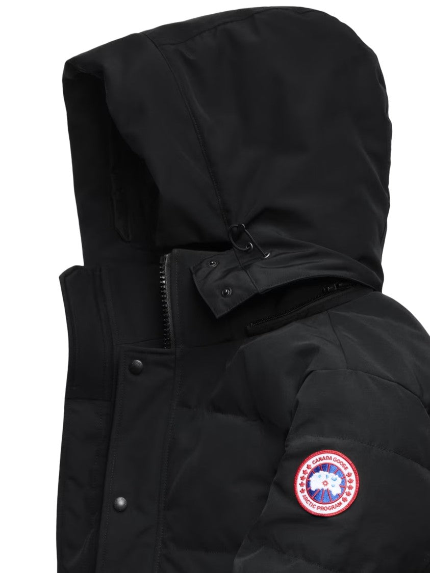 Canada Goose Wyndham Parka- Cr Black Label Quilted Hooded Parka