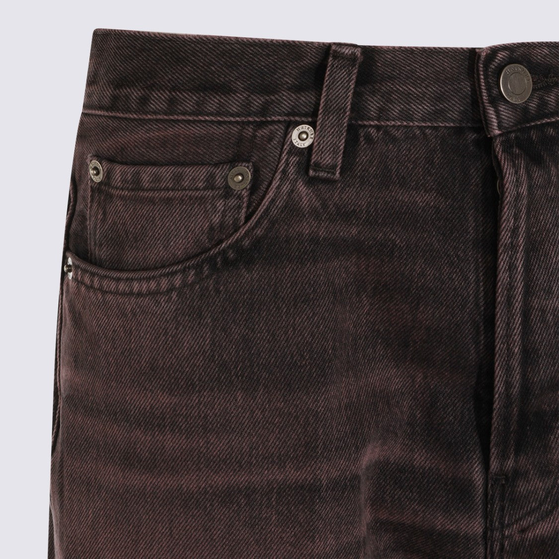 Haikure High-Waisted Straight-Leg Jeans With Faded Black Wash