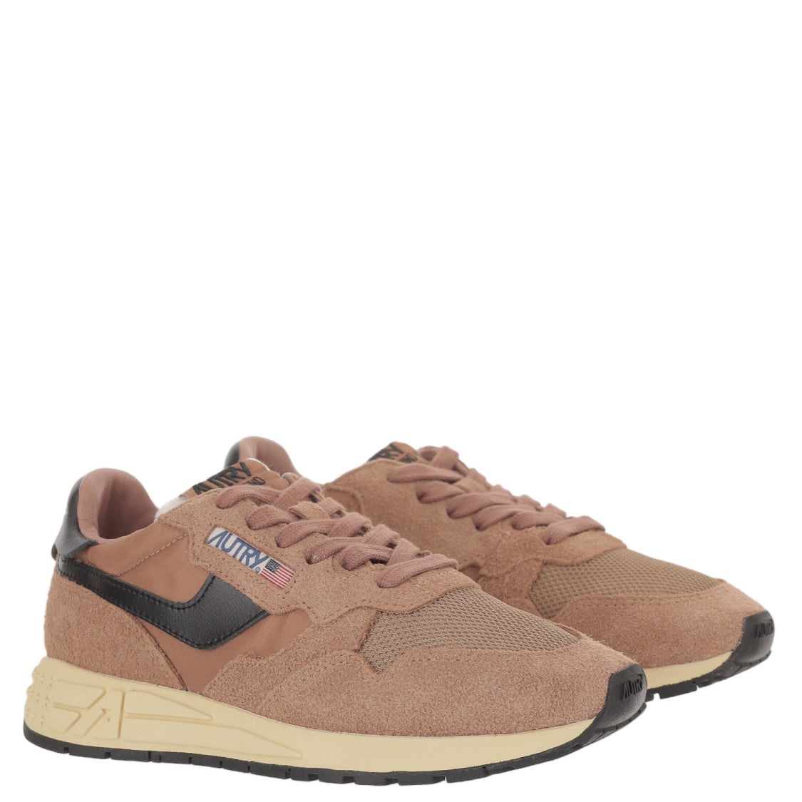Autry Brown/Black Padded Heel Running Sneakers