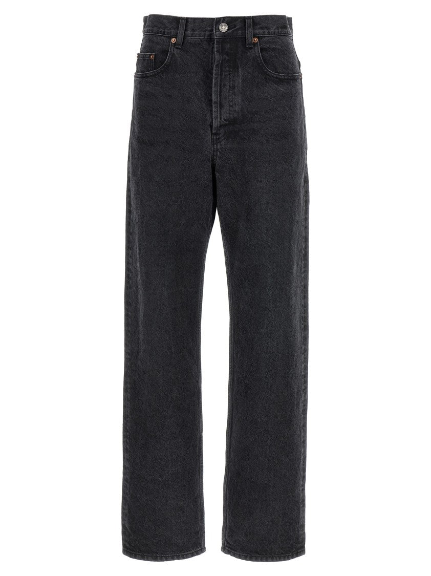 Saint Laurent Carrot Fit High-Waisted Denim Jeans
