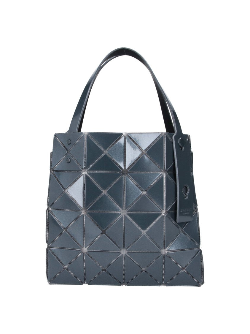 Bao Bao Issey Miyake Grey Carat Geometric Panel Pvc Handbag