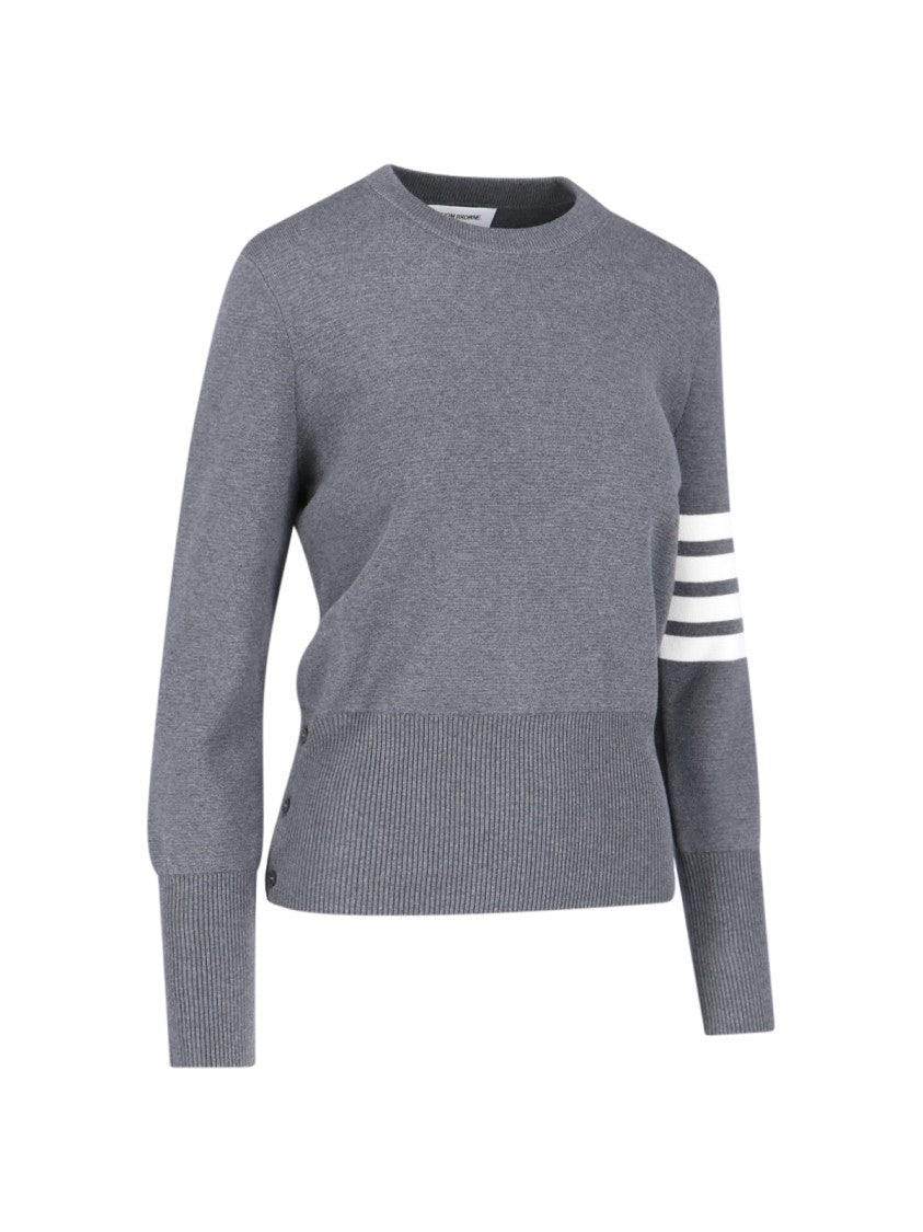 Thom Browne "4-Bar" Sweater – Grey