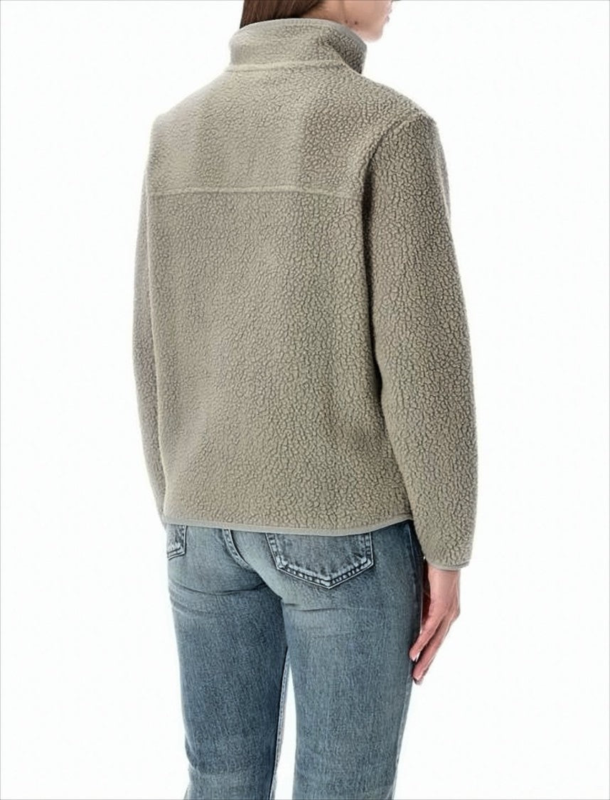 Patagonia Long-Sleeve Fleece Jacket With High Collar