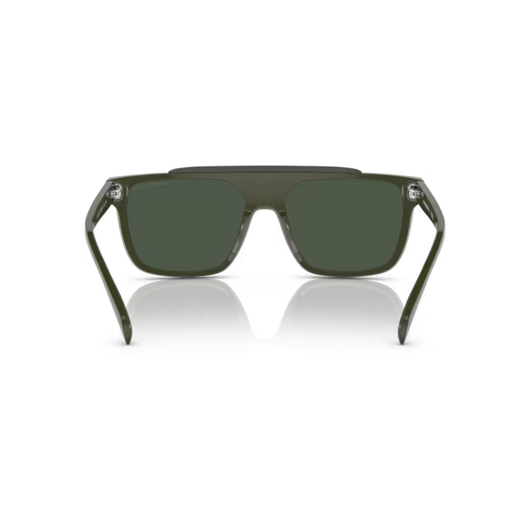 Emporio Armani 4193 Sole Rectangular Acetate Sunglasses With Glossy Finish