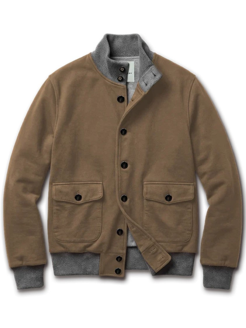 Blusonary Structured Blouson Jacket With Contrasting Grey Accents