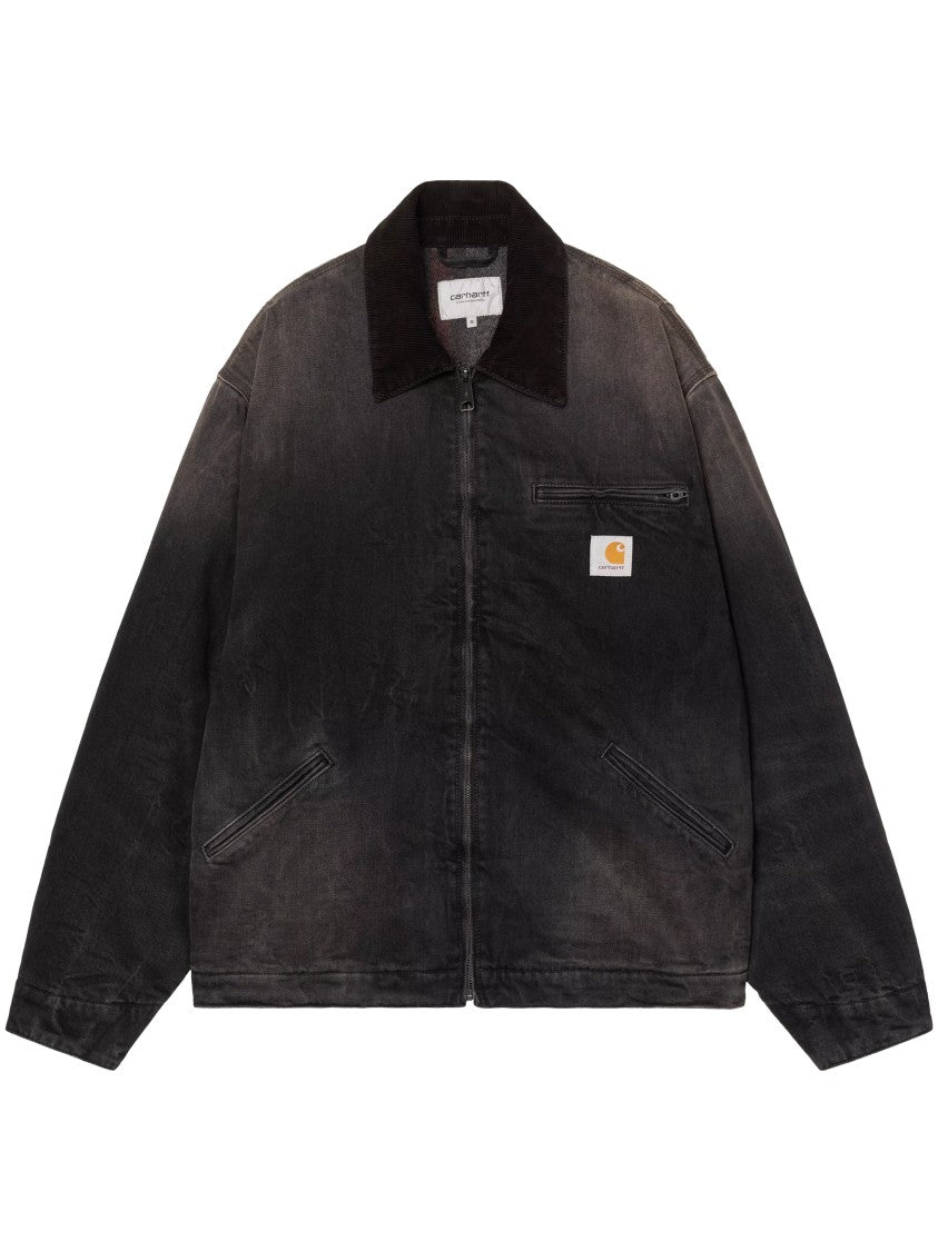 Carhartt Wip Og Detroit Black Cotton Denim Jacket