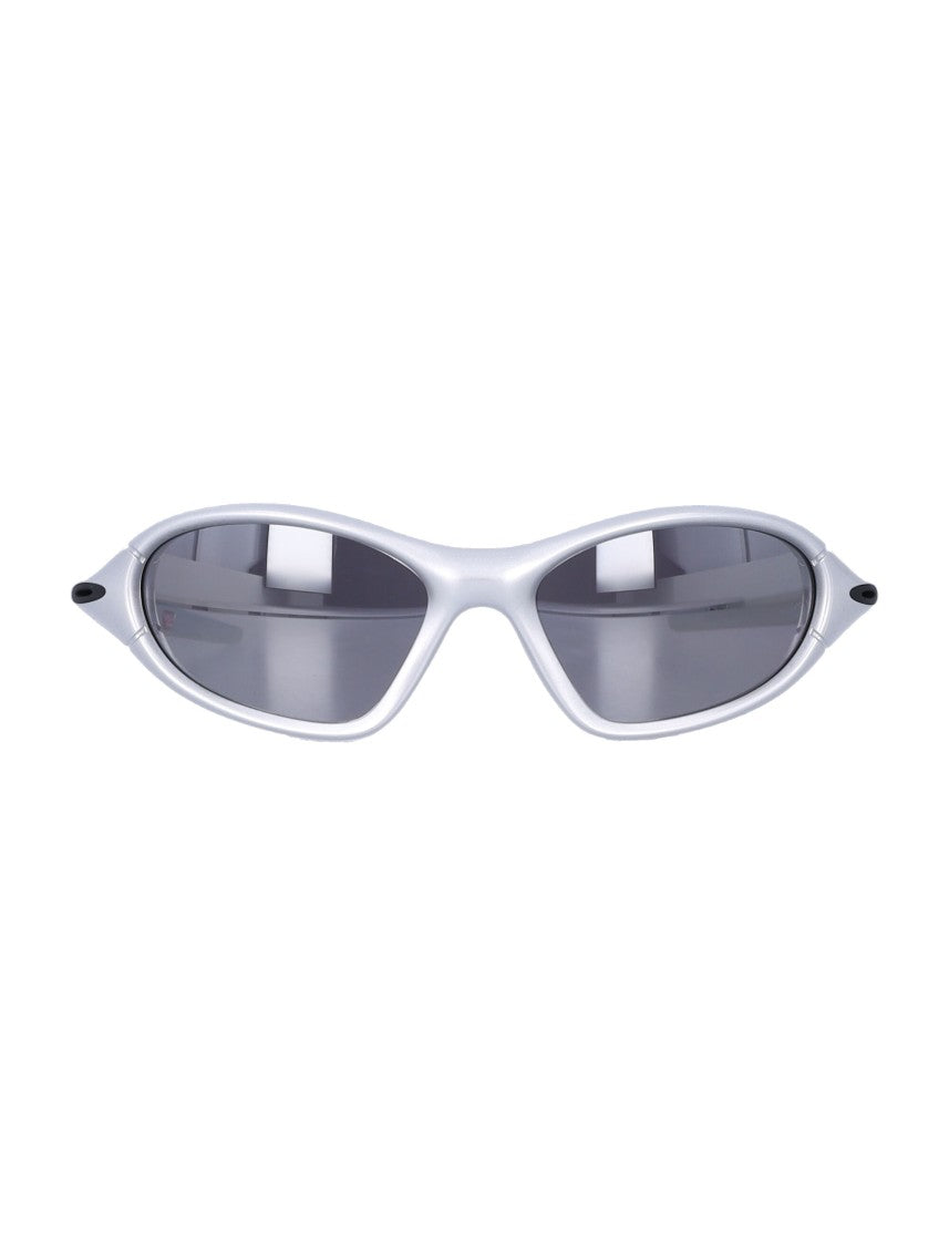 Oakley Portal Jacket Wraparound Silver Frame Sunglasses