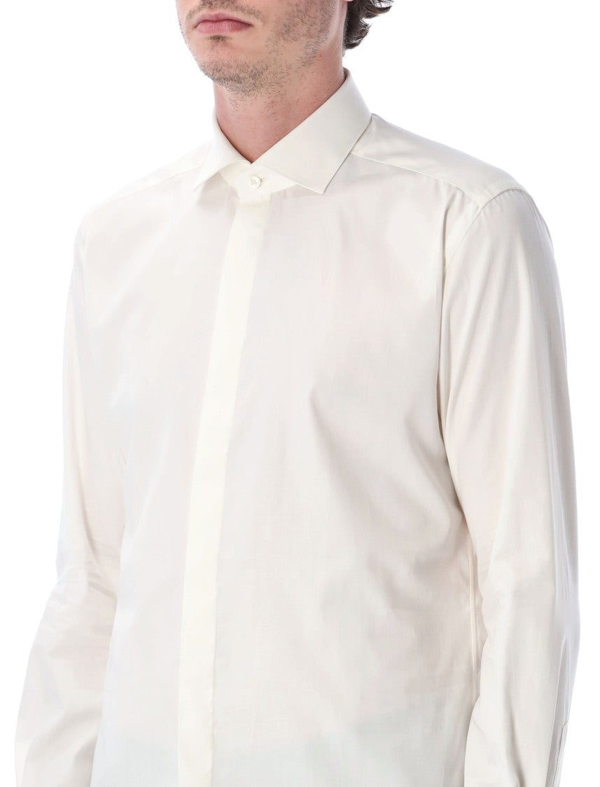 Xacus White Shirt With French Collar
